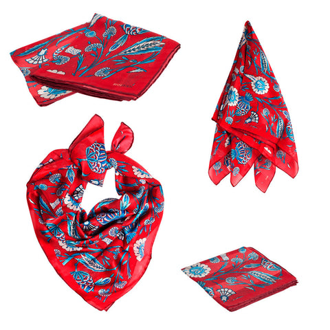 Biggdesign pomegranate silk scarf