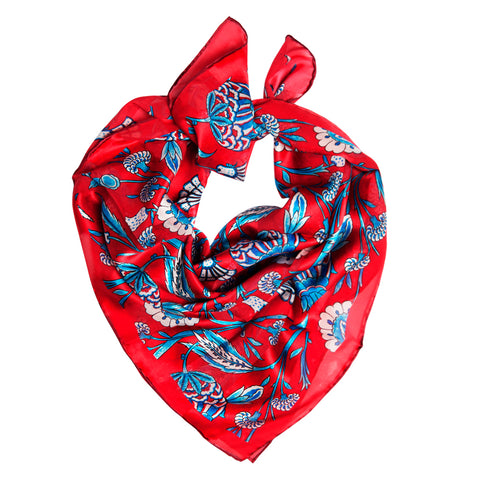 Biggdesign pomegranate silk scarf