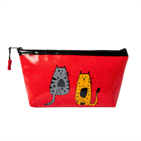 Biggdesign Cats Glitzer Schminktasche