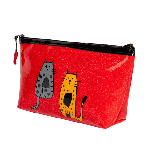 Biggdesign Cats Glitzer Schminktasche