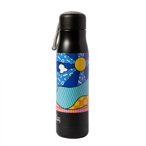 Any Morning drinking bottle, stainless steel thermos bottle, 600 ml