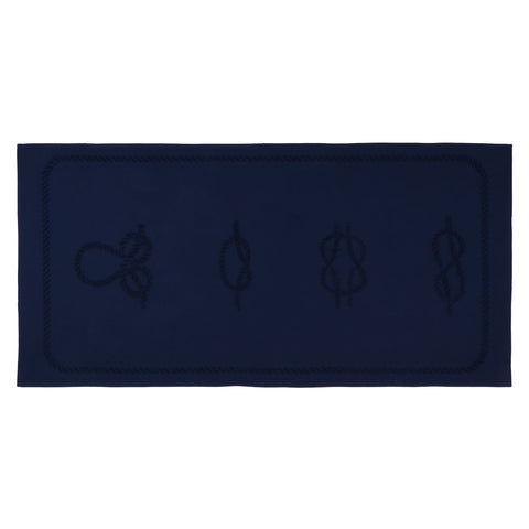 Anemoss Sailor Knot Strandhandtuch 70x140 cm Marineblau