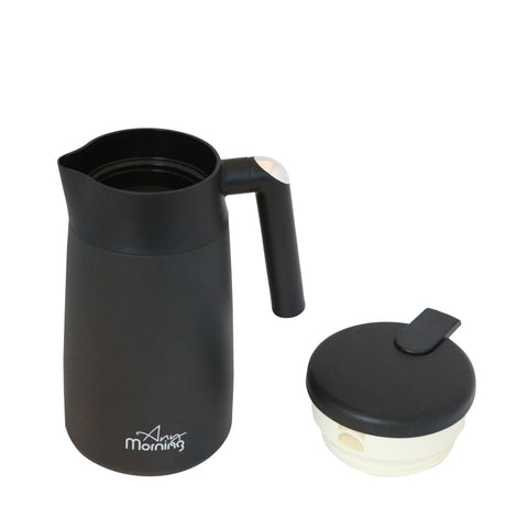 Any Morning Thermos Isolierkanne, Schwarz