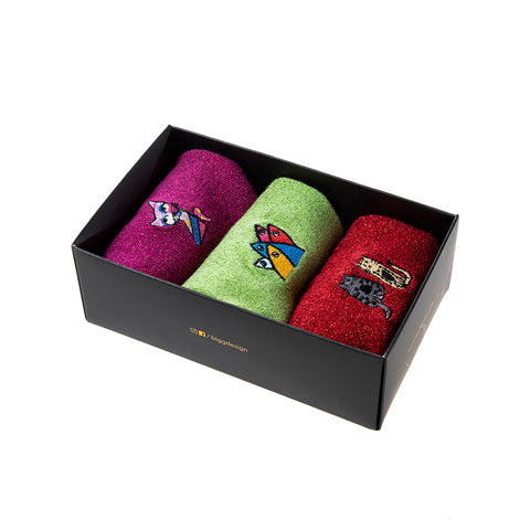 Biggdesign women's glitter socks set