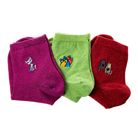 Biggdesign women's glitter socks set