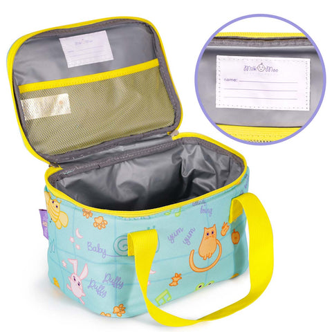 Milk&Moo lunch box, lunch bag, lunch box, cooler bag, turquoise
