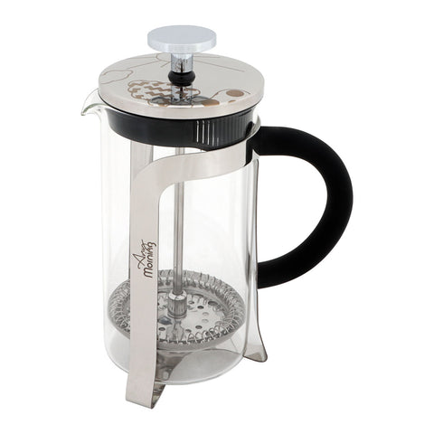 Any Morning FY450 French Press Kaffeebereiter, 600 Ml, Silber