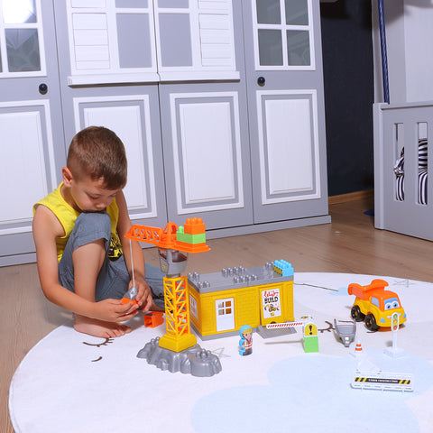 Ogi Mogi Toys Kran Baustellenfahrzeug Spielzeug ab 3 Jahren