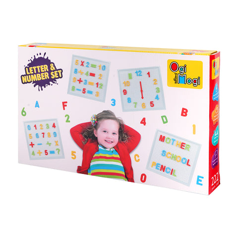 Ogi Mogi Toys Buchstaben und Zahlen für Kinder bunt