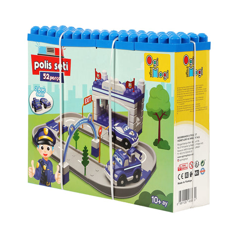 Ogi Mogi Toys Polizeistation Set Spielzeug ab 3 Jahre 52-teilig