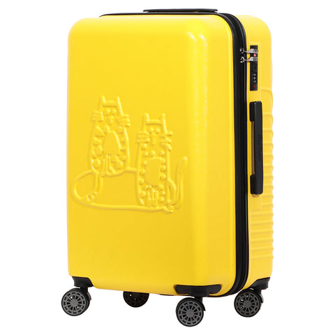 Biggdesign Cats Koffer Set Kofferset 3 teilig Hartschale Gelb