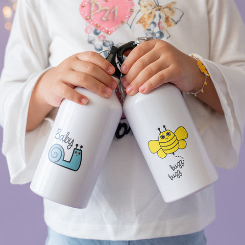 Milk&Moo Buzzy Bee Trinkflasche für Kinder, 400 ml