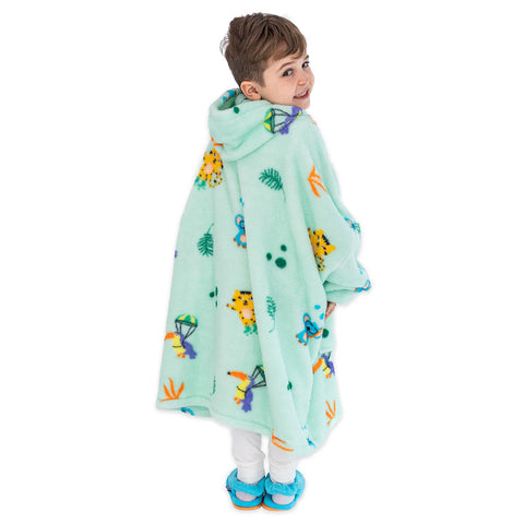 Milk&Moo Little Mermaid Tragbare Decken-Hoodie Kinder Jungen Mädchen Grün