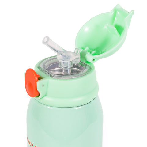 MILK&MOO steel children's drinking bottle with bag Jungle Friends