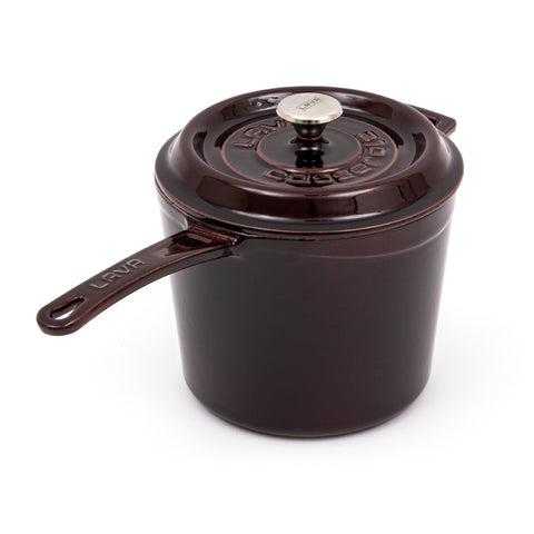 Lava Premium enamelled saucepan, cast iron sauce pot, Ø18cm, 3.2L