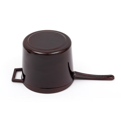 Lava Premium Emaillierte Stielkasserolle, Gusseisen Saucentopf, Ø18cm, 3,2L