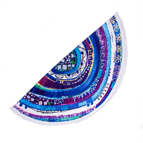 Biggdesign Evil Eye round bath towel