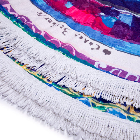 Biggdesign Evil Eye round bath towel