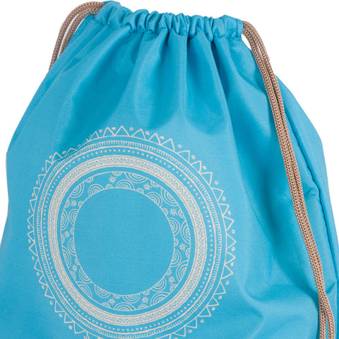 Biggdesign Aura Blue Drawstring Backpack