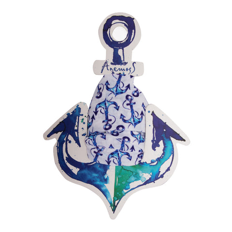 Anemoss Marine Collection Anchor Kopftuch, Unisex Haarschmuck, 25,5x50 cm