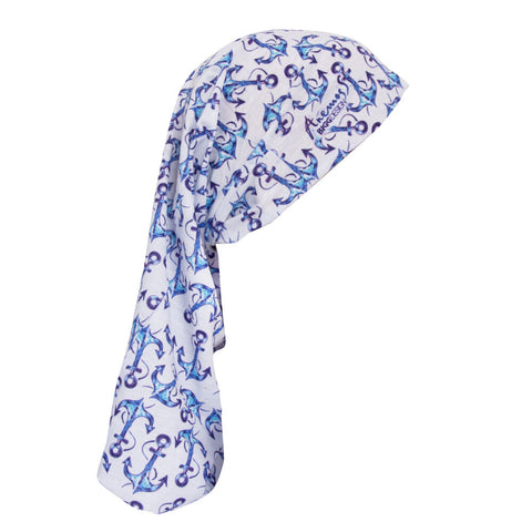 Anemoss Marine Collection Anchor Kopftuch, Unisex Haarschmuck, 25,5x50 cm