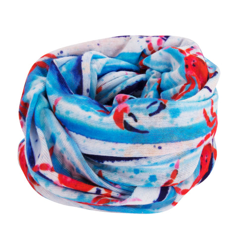 Anemoss Marine Collection Crab Kopftuch, Unisex Haarschmuck, 25,5x50 cm