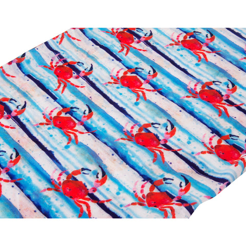 Anemoss Marine Collection Crab Kopftuch, Unisex Haarschmuck, 25,5x50 cm