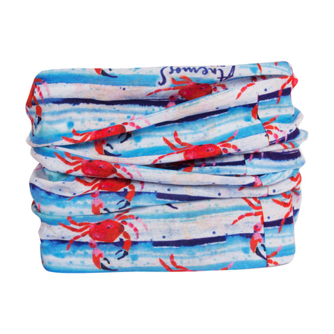 Anemoss Marine Collection Crab Kopftuch, Unisex Haarschmuck, 25,5x50 cm