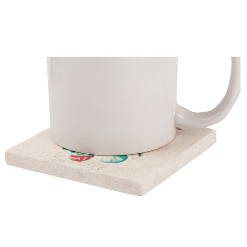 Anemoss Marine Collection Seagul coasters made of natural stone