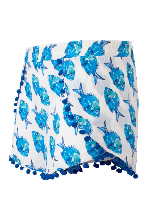 Anemoss Marine Collection Aquarium Kurze Damenhose, L