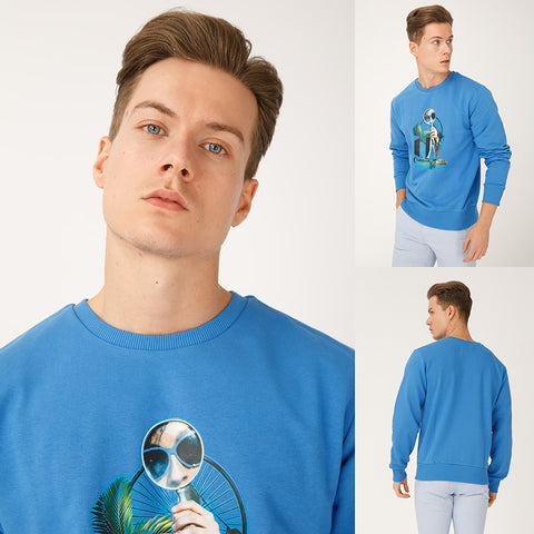 Biggdesign Nature King of the Forest Pullover, Herren Sweatshirt, Hoodie, S
