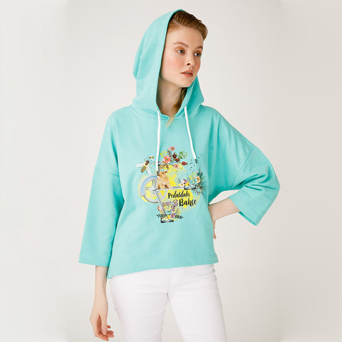 Biggdesign Nature Garden On The Pedal Pullover, Damen Sweatshirt, Hoodie, M