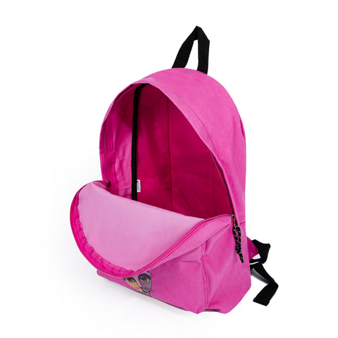Biggdesign Owl and City Mini Backpack, Pink