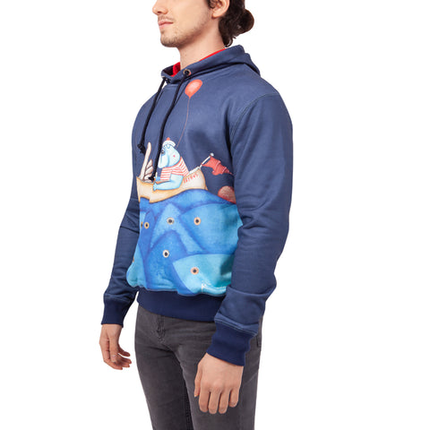 Biggdesign Mr. Allright Man Pullover, Herren Sweatshirt, Hoodie, S - M