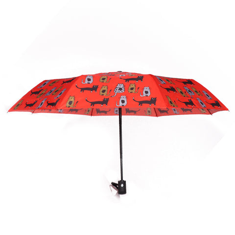 Biggdesign Cats Mini roter Regenschirm