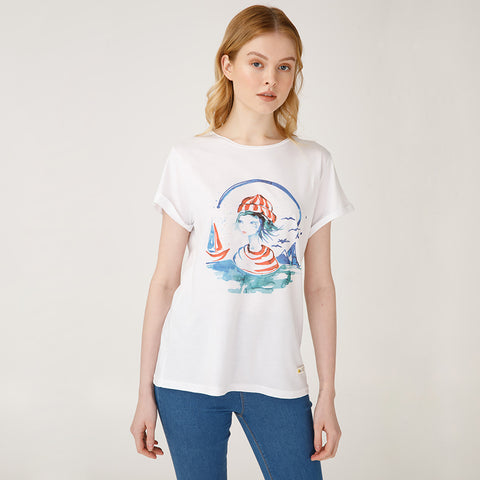 Anemoss Marine Collection Sailor Girl Damen T-Shirt, M