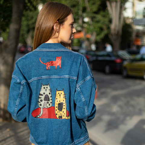 Biggdesign Cats Collection denim jacket