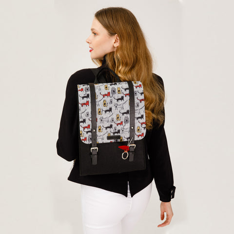 Biggdesign Cats Rucksack aus Filz, Tagesrucksack für Jeden Anlass, Bunt