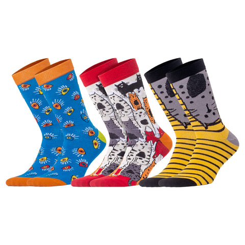 Biggdesign women's socks set, cotton, size 36-40, pack of 3