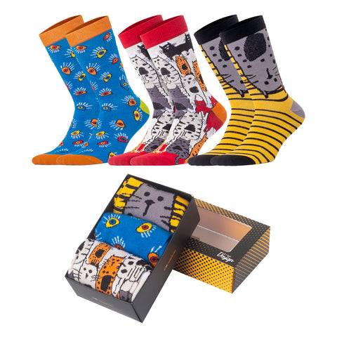 Biggdesign women's socks set, cotton, size 36-40, pack of 3