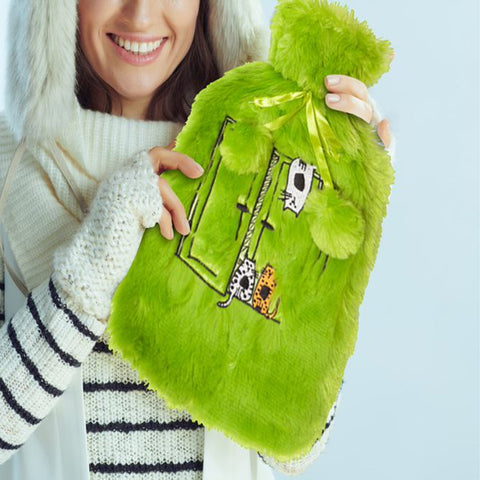 Biggdesign Green Cats hot water bottle