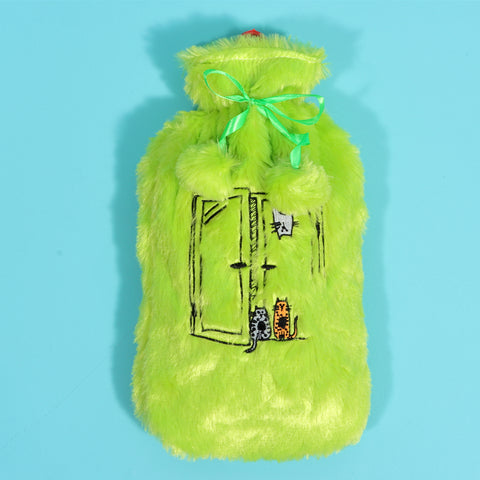 Biggdesign Green Cats hot water bottle