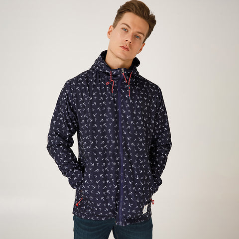 Anemoss Marine Collection Anchor Herren Regenmantel, L