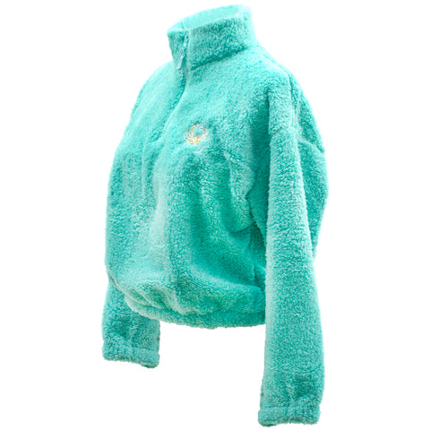 Anemoss Marine Collection Crab Damen Fleecejacke, Plüsch Sweatshirt, Blau, S
