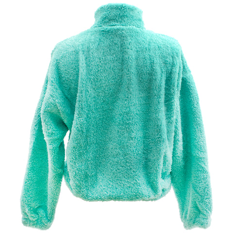Anemoss Marine Collection Crab Damen Fleecejacke, Plüsch Sweatshirt, Blau, S