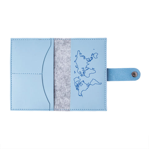 BiggDesign Owl and City felt passport cover