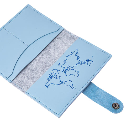 BiggDesign Owl and City felt passport cover