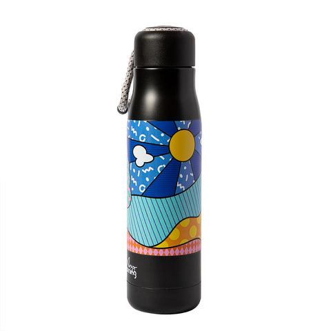 Any Morning drinking bottle, stainless steel thermos bottle, 600 ml