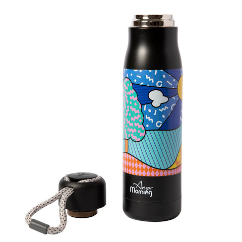 Any Morning Trinkflasche, Edelstahl Thermosflasche, 600 ml