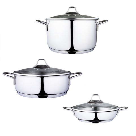 Serenk Modernist pot set, serving pan, casserole dish, cooking pot